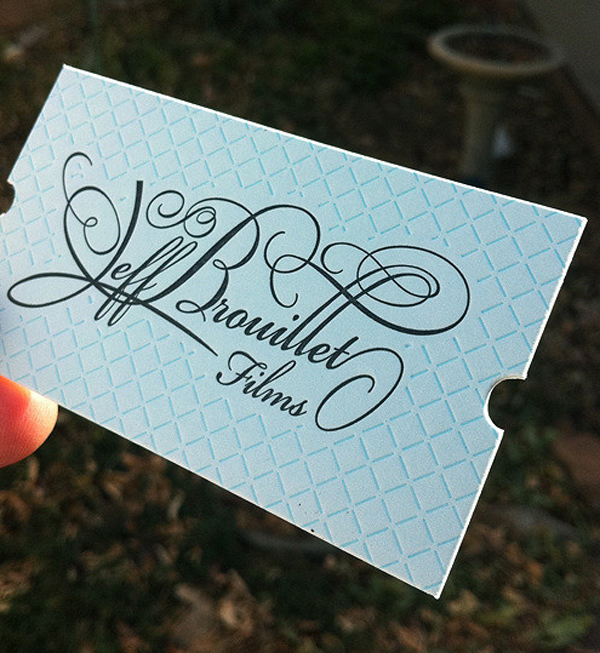 Awesome Letterpress Printed Business Card
