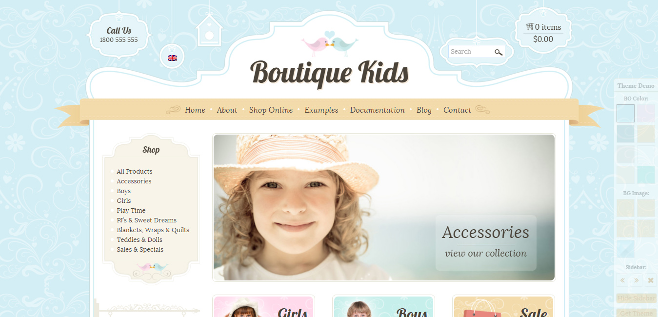 Boutique Kids - WordPress WooCommerce Theme
