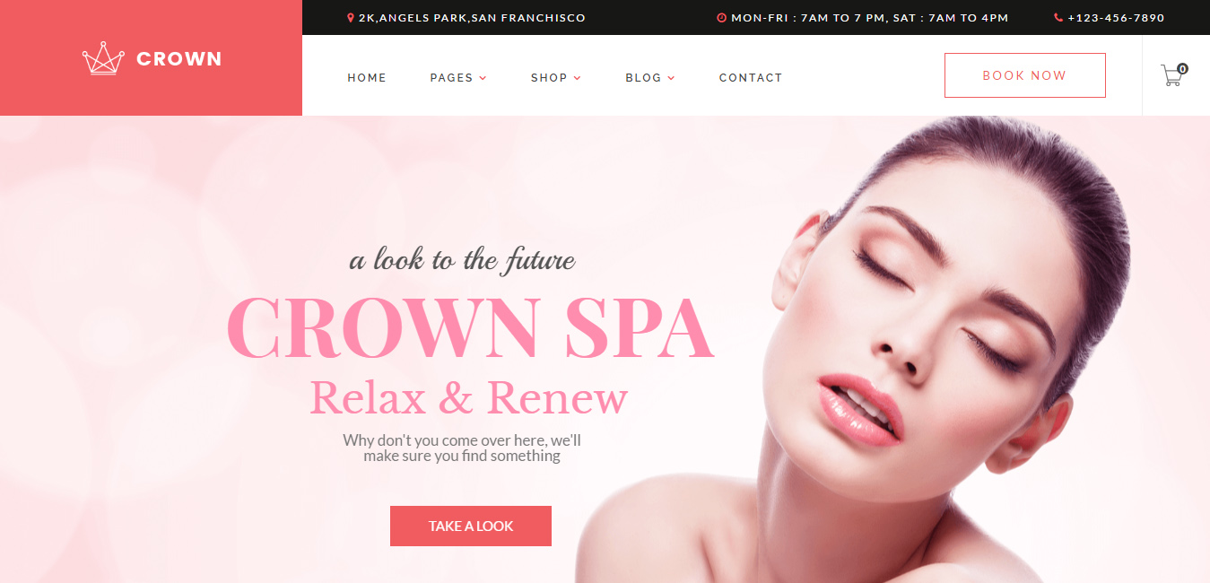 Crown - Spa & Beauty Salon Theme