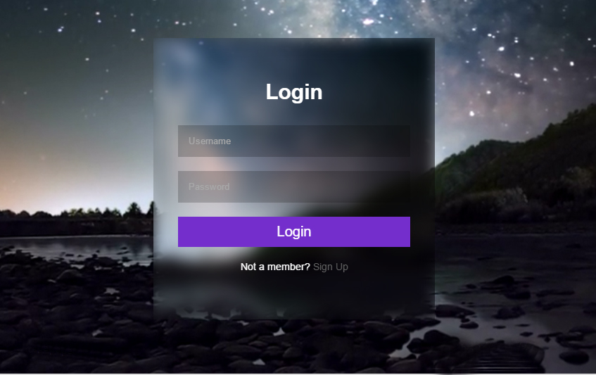 Login Page In HTML And CSS