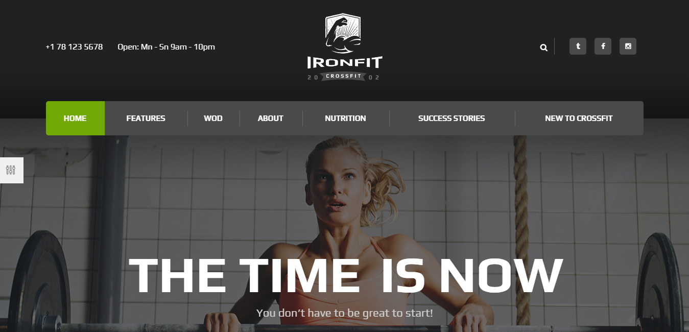 Ironfit - Fitness, Gym and Crossfit WP Theme