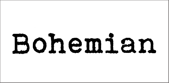 bohemian-typewriter-font