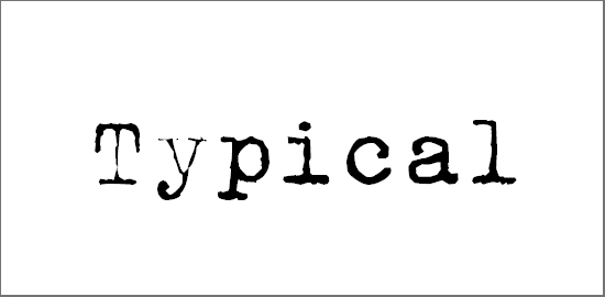 typical-writer-font