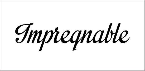 impregnable-personal-use-only-font - Fonts for Logos